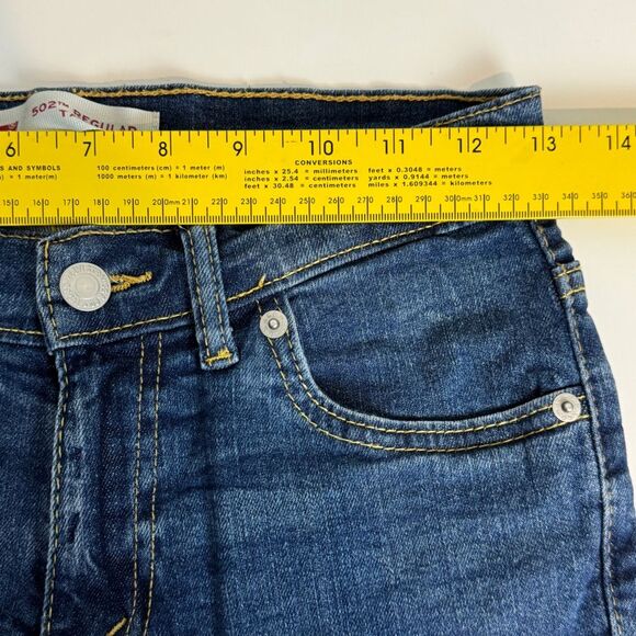 Levi’s 502 Tapered Fit Denim Jeans 14 27x27 - Picture 6 of 9